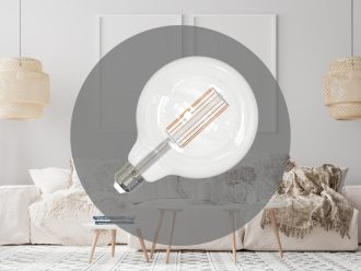 LED žiarovka / filament 18W - G125 / E27