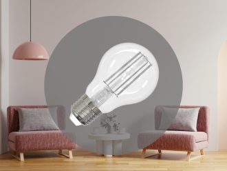 LED žiarovka / filament BIELY 9W - A60 / E27