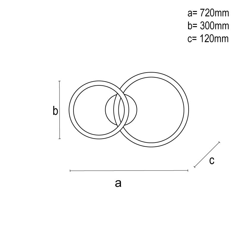 LED stropné svietidlo s diaľkovým ovládačom 110W - J3355/B – Obrázok 3