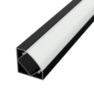 LED lišta ROHOVÁ SIMPLE - čierna