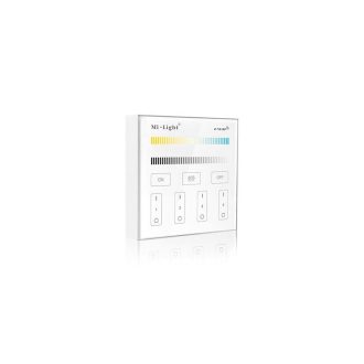 LED ovládač RF6 4 okruhy Dual White - 2,4GHz - Nástenný