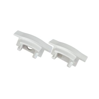 Koncovky pre LED lištu - ZAPUSTENÁ SIMPLE biela (2ks)
