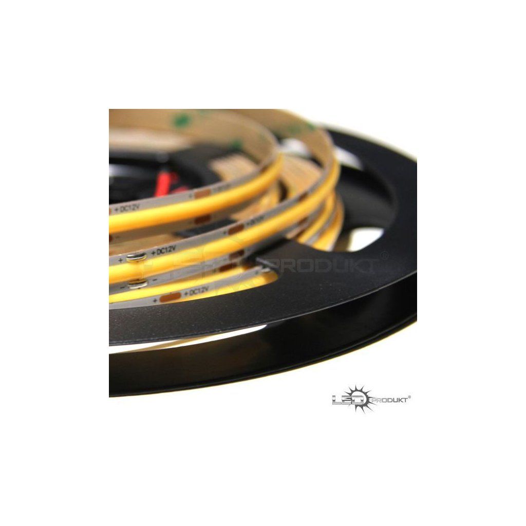 2m PROFI COB 480LED/m 10W/m IP20 12V neutrálna b. - KOMPLETNÁ SADA – Obrázok 2