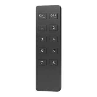 LED ovládač RF12 8 okruhov + ON/OFF všetky okruhy