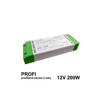 LED napájací zdroj 200W, 12V - nábytkový