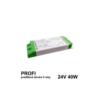 LED napájací zdroj 40W, 24V - nábytkový