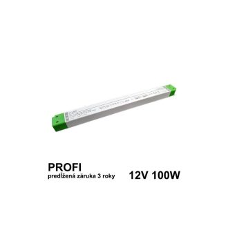 LED napájací zdroj 100W, 12V SLIM - nábytkový