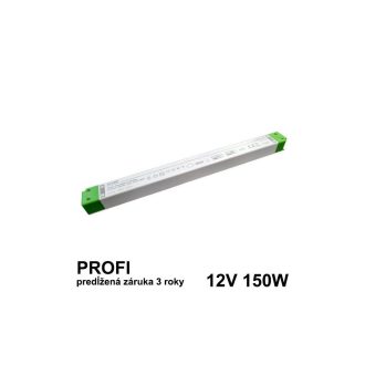 LED napájací zdroj 150W, 12V SLIM - nábytkový