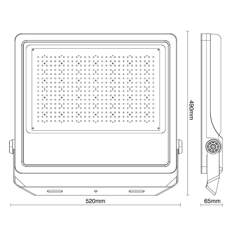 Vonkajší LED reflektor PROFI Plus 400W / 5000K - LF4029S – Obrázok 4