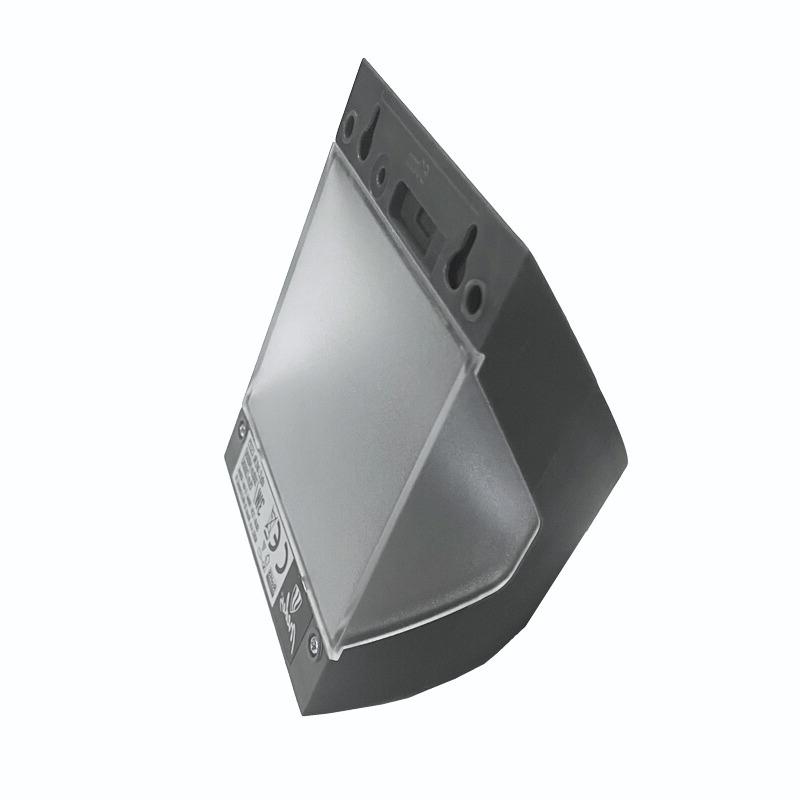 LED šedé nástenné solárne svietidlo 3W / 3000K / 4000K - LS225 – Obrázok 2