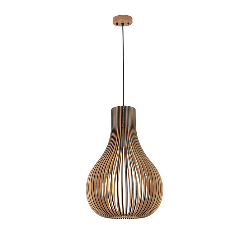 Závesný luster z masívneho dreva E27 / 310 - WRE091 – Obrázok 4
