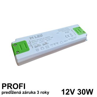 LED napájací zdroj 30W, 12V - nábytkový