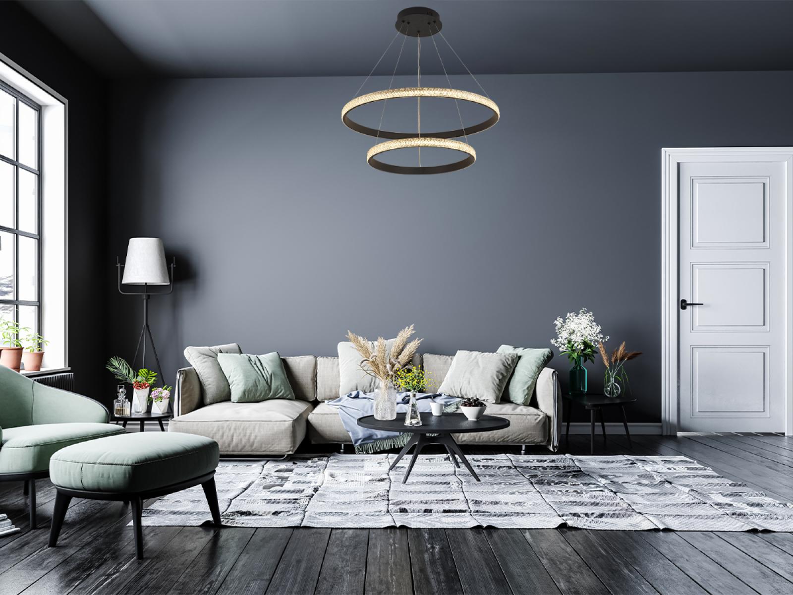 LED závesná lampa na lanku + diaľkový ovládač 65W - J4388/B – Obrázok 3