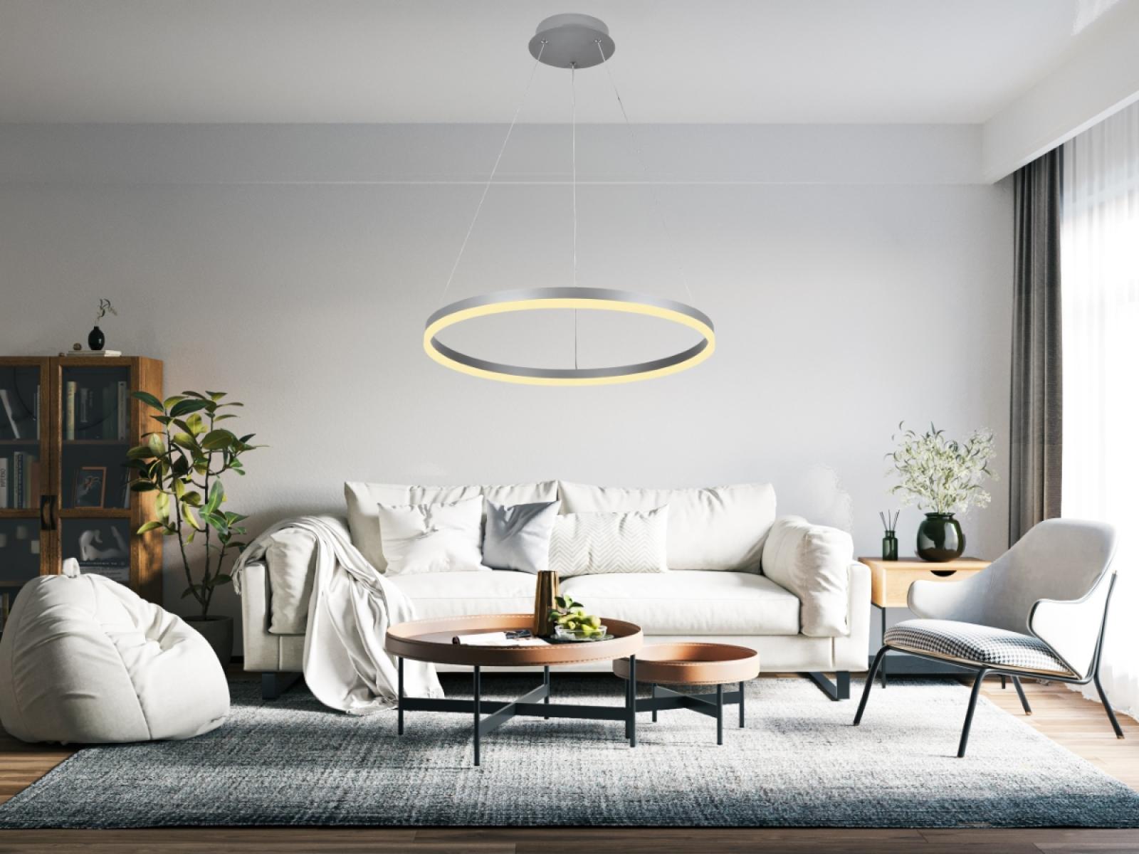 LED závesná lampa na lanku + diaľkový ovládač 42W - J4308/S – Obrázok 4