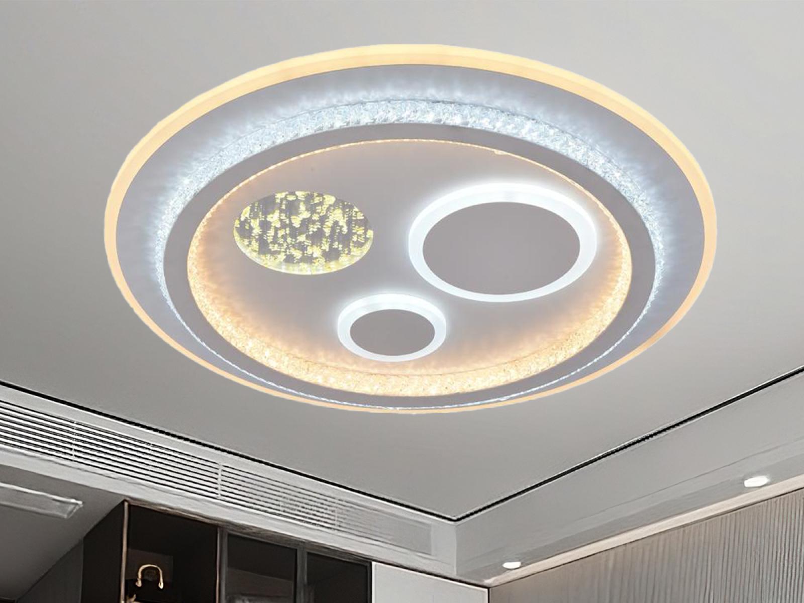 LED stropné svietidlo + diaľkový ovládač 110W - J1314/W – Obrázok 6