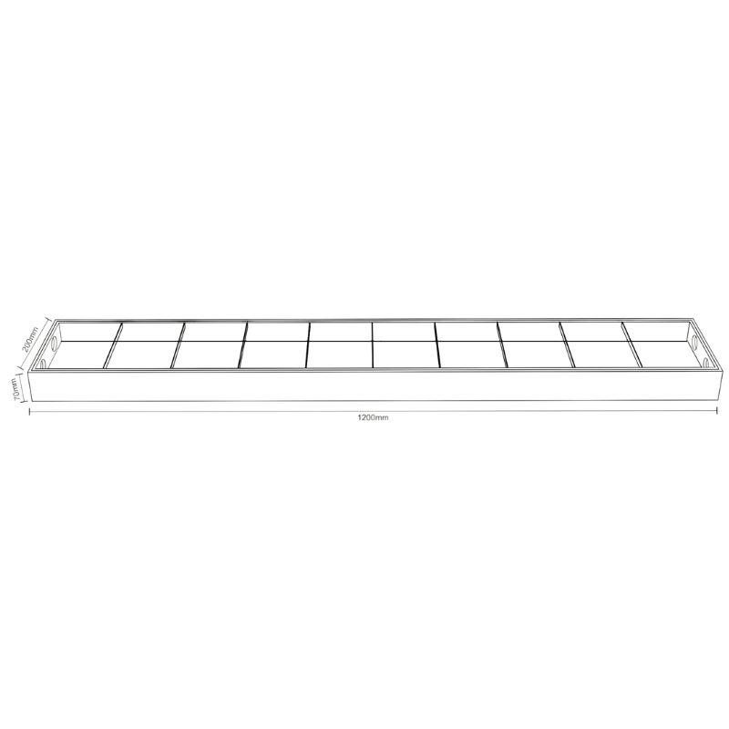 Biele žiarivkové prisadené svietidlo na 2 x T8 ( 120cm LED trubica ) - TL302 – Obrázok 13
