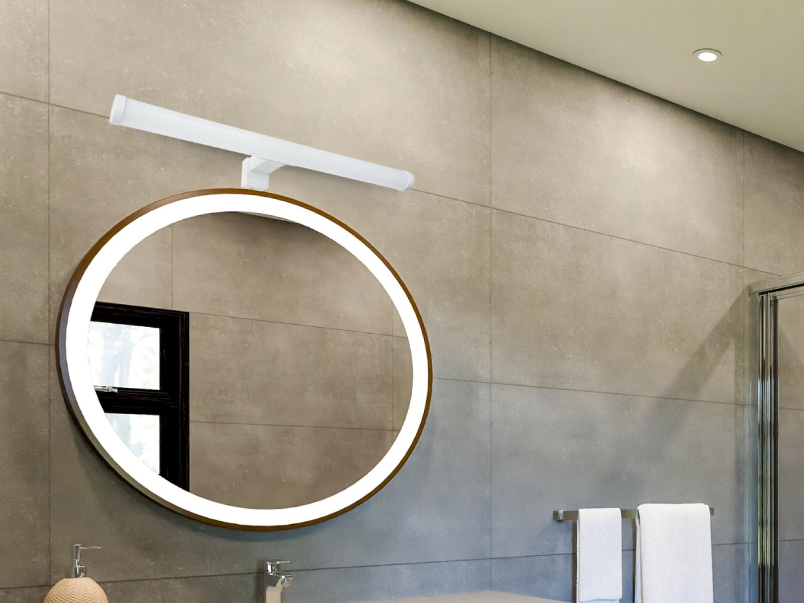 LED kúpeľňové svietidlo 10W / IP44 / 450 / 4000K - LNL7721/WH – Obrázok 15
