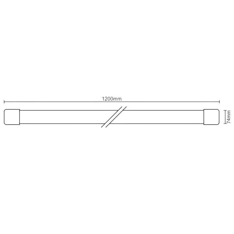 LED svietidlo 72W / IP20 WTL1200 / 4000K - LNL125 – Obrázok 8