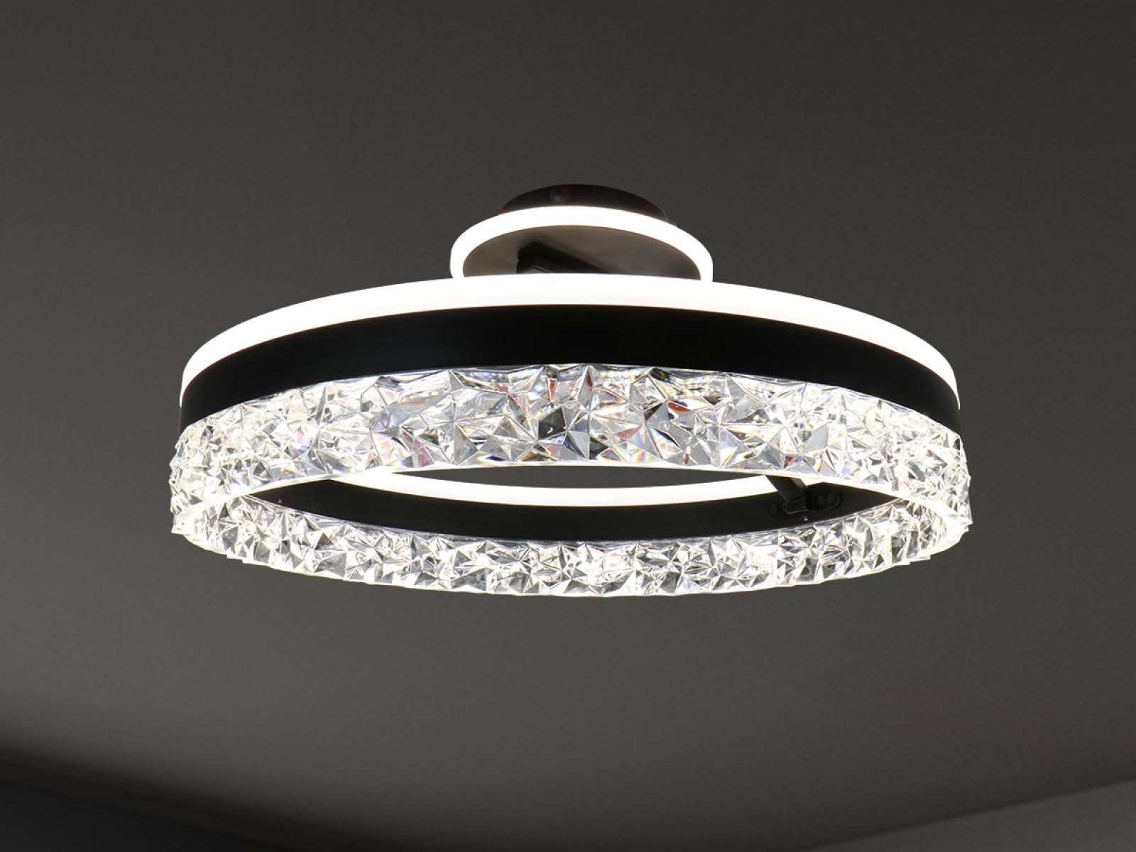 LED luxusné stropné krištáľové svietidlo s diaľkovým ovládačom 85W - TA1306/B – Obrázok 12
