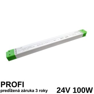 LED napájací zdroj 100W, 24V SLIM - nábytkový