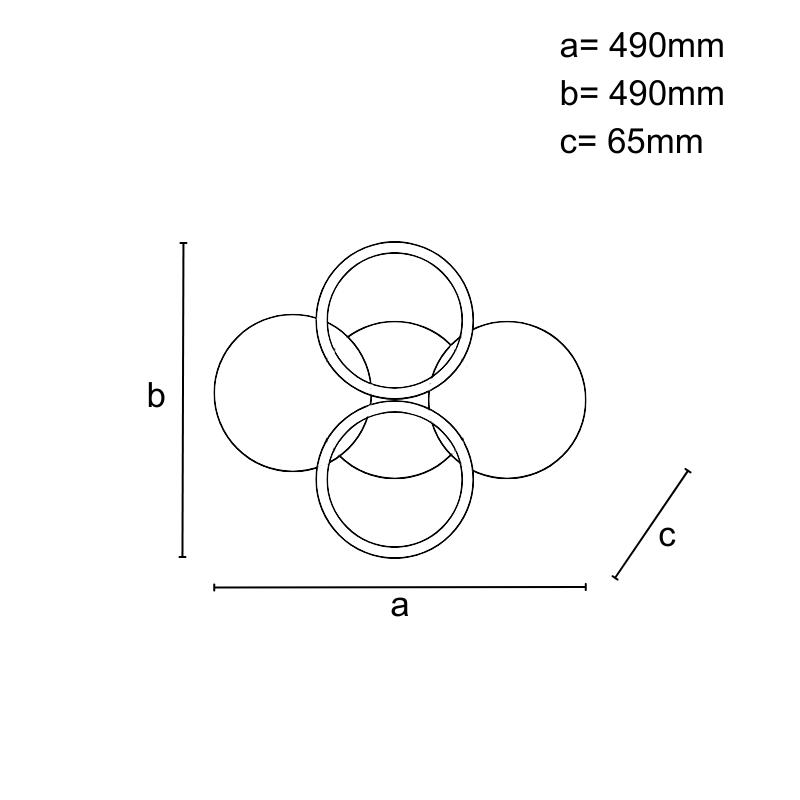 LED stropné svietidlo s diaľkovým ovládačom 70W - TB1307/W – Obrázok 11