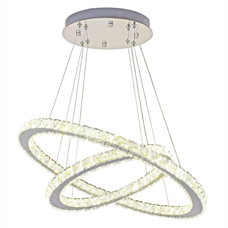 LED luxusné krištáľové svietidlo + diaľkový ovládač 130W - J6353/CH – Obrázok 10