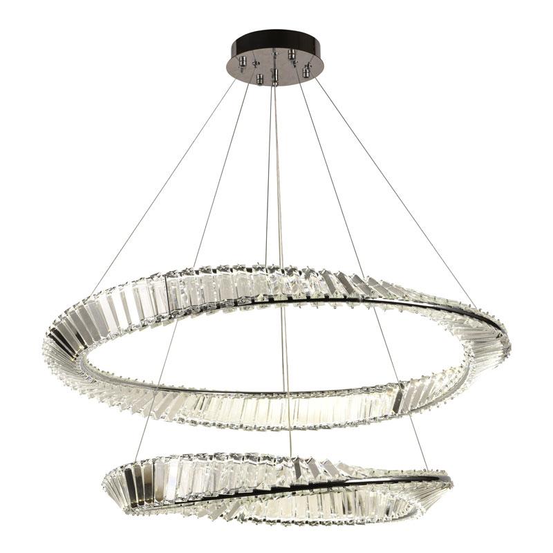 LED krištáľové svietidlo + diaľkový ovládač 90W – Obrázok 2