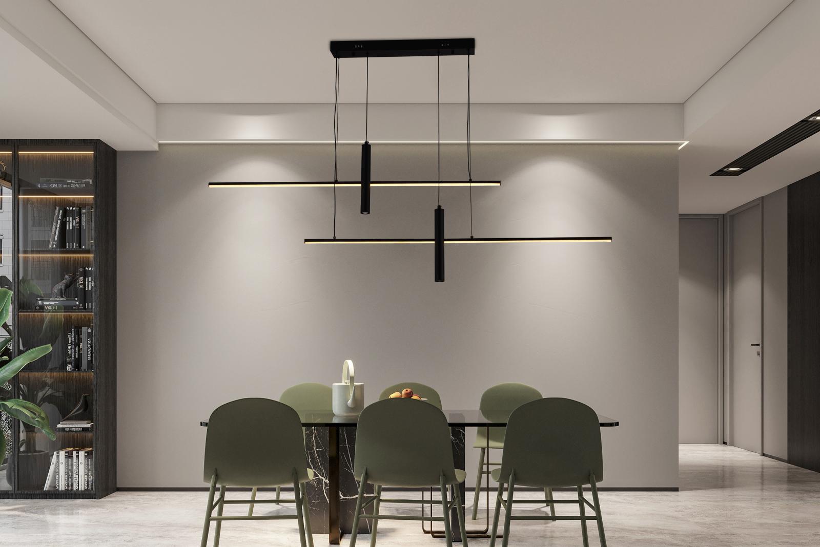 LED závesná lampa na lanku + diaľkový ovládač 70W - J7305/B – Obrázok 3