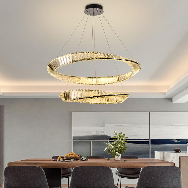 LED krištáľové svietidlo + diaľkový ovládač 90W – Obrázok 6