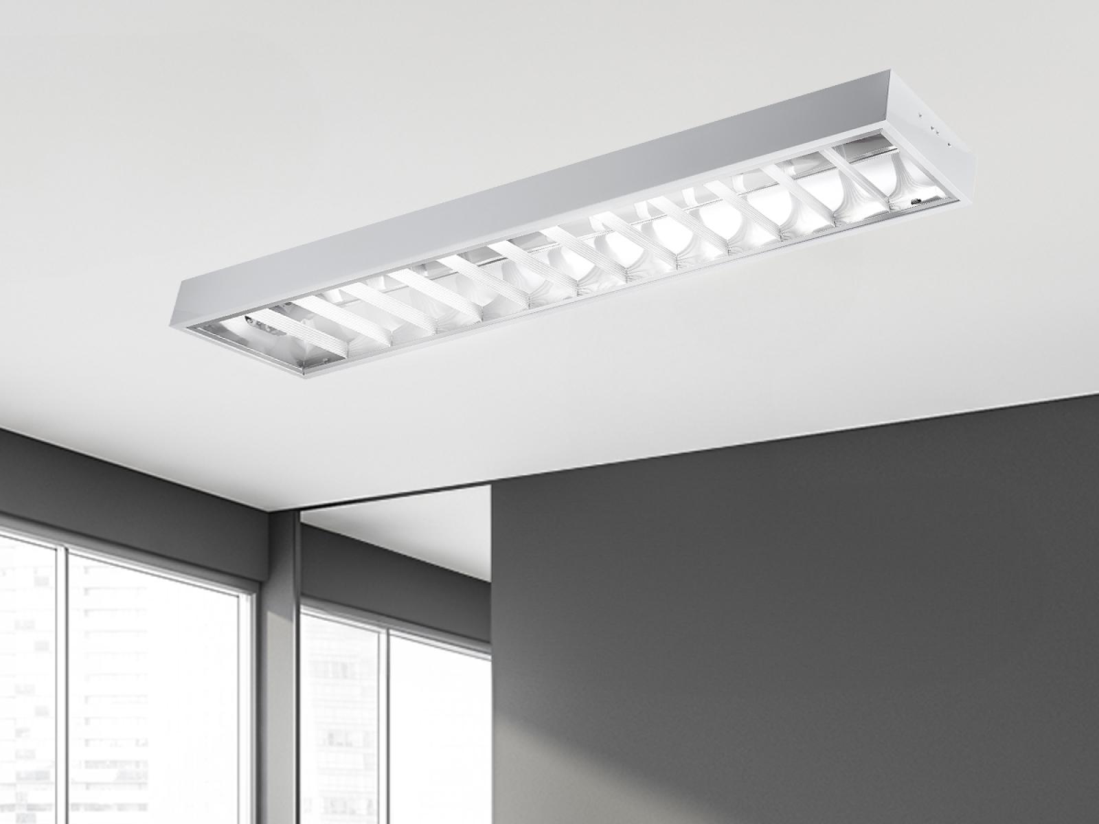 Biele žiarivkové prisadené svietidlo na 2 x T8 ( 120cm LED trubica ) - TL302 – Obrázok 5