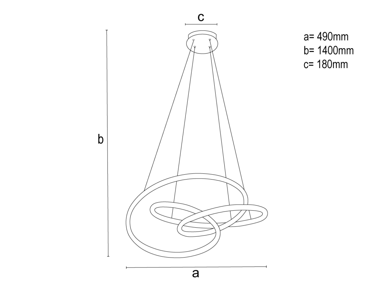LED závesné svietidlo s diaľkovým ovládačom 85W - TA2308/B – Obrázok 7