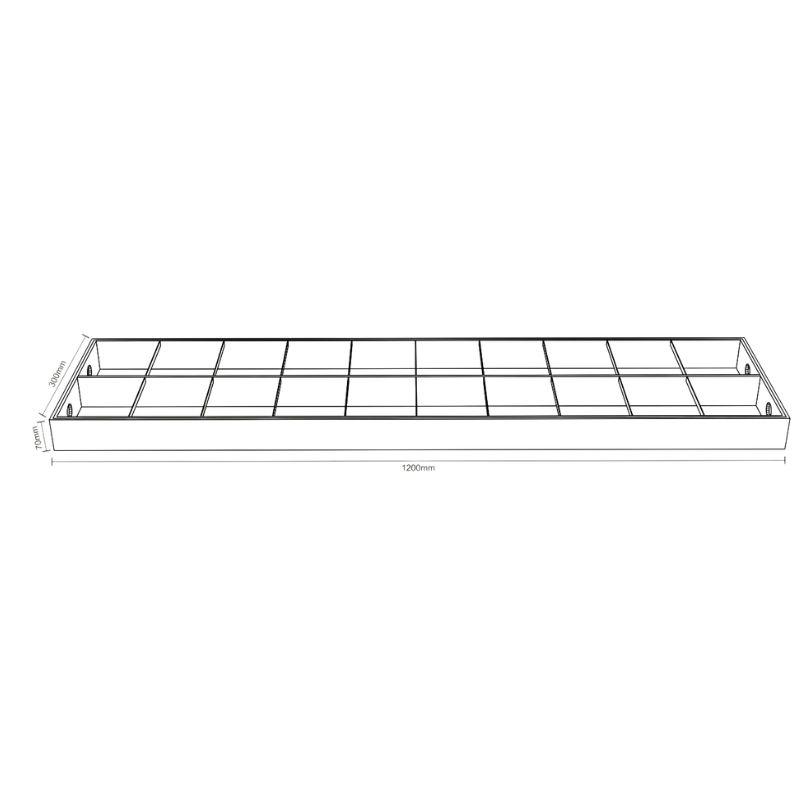 Žiarivkové prisadené svietidlo na 2 x T8 ( 120cm LED trubica ) - TL203 – Obrázok 14