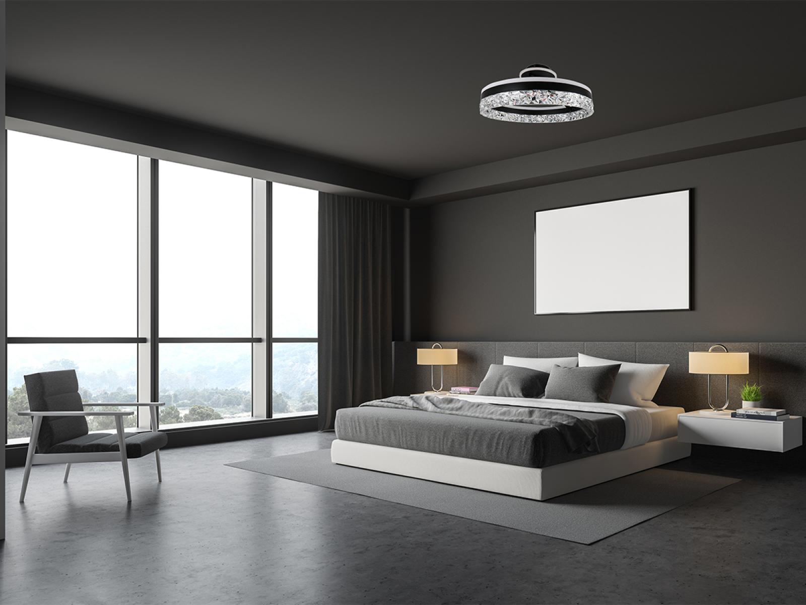 LED luxusné stropné krištáľové svietidlo s diaľkovým ovládačom 85W - TA1306/B – Obrázok 8