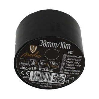 Izolačná páska 38mm / 10m čierna - TP3810/BK