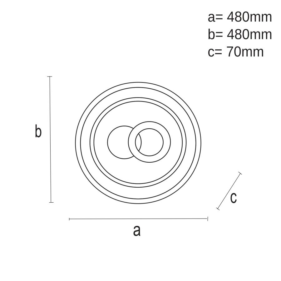 LED stropné svietidlo + diaľkový ovládač 95W - J1324/B – Obrázok 5