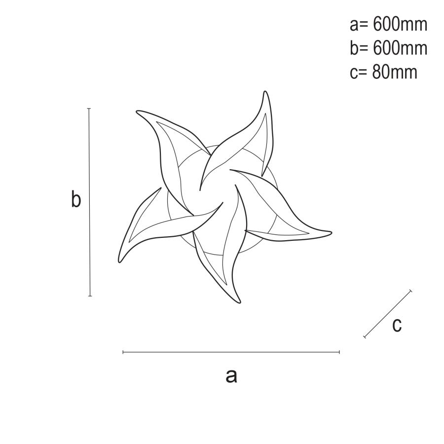 LED stropný luster + diaľkový ovládač 100W - J3336/W – Obrázok 9