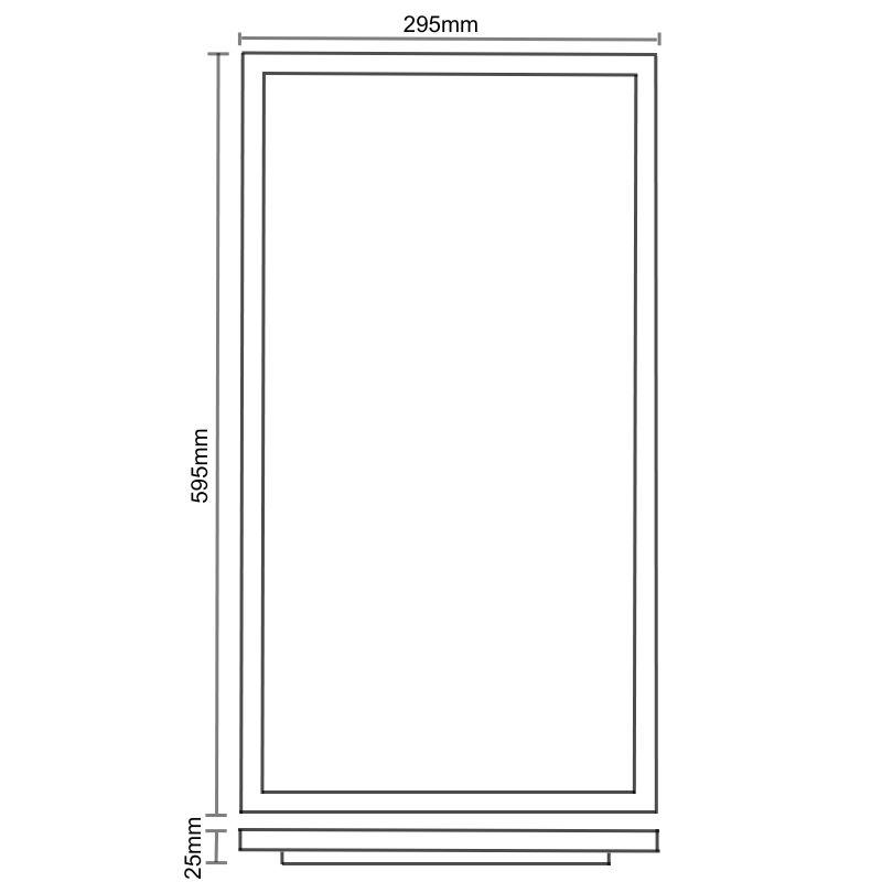 LED panel backlite 25W / 295x595 / SMD / 4000K / WH - PL6221 – Obrázok 9