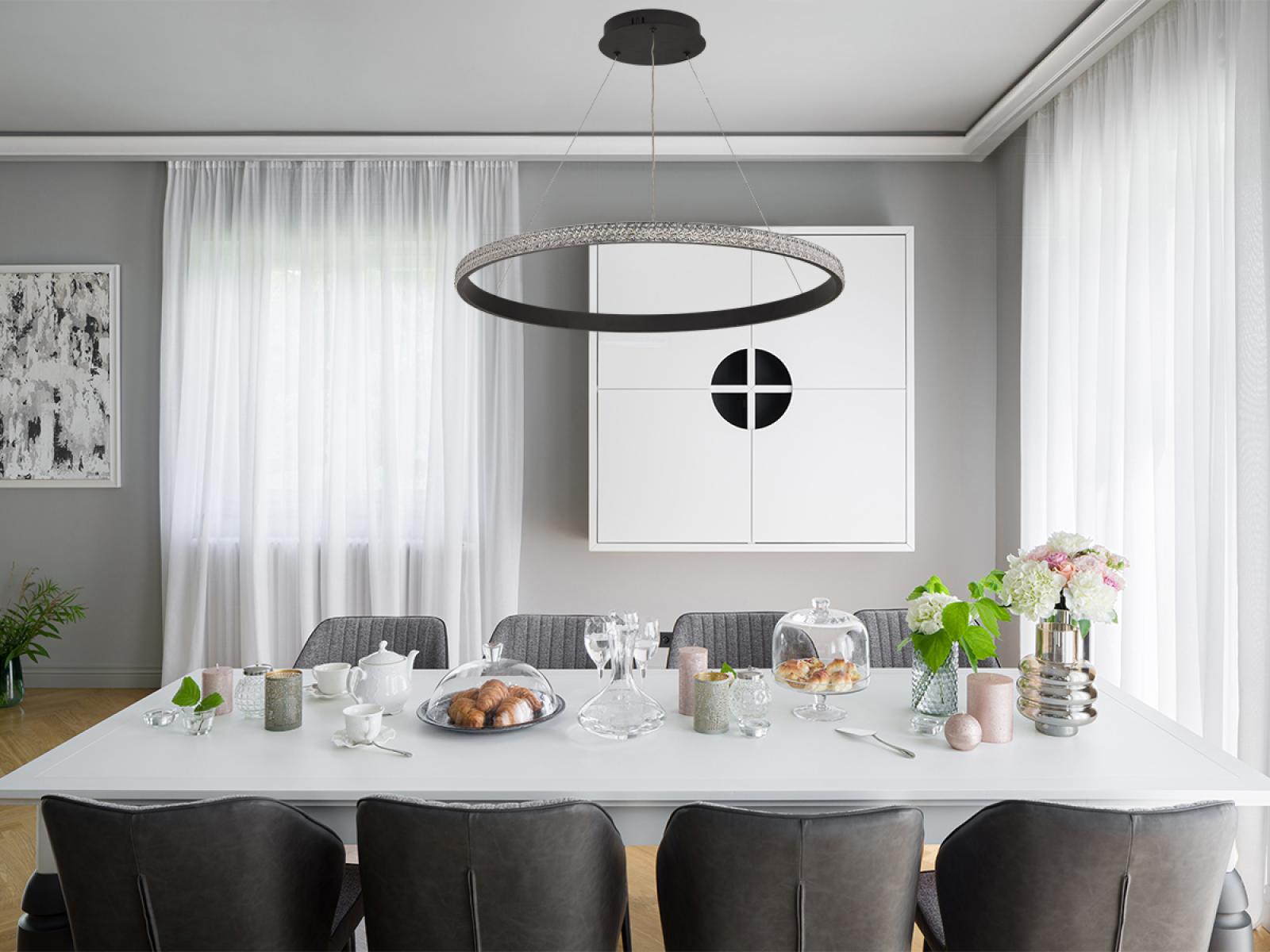 LED závesná lampa na lanku + diaľkový ovládač 55W - J4387/B – Obrázok 6