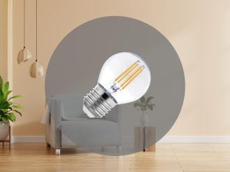 LED žiarovka / filament 6W - G45 / E27