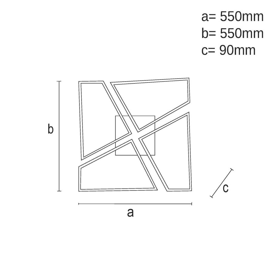 LED stropné svietidlo s diaľkovým ovládačom 115W - TA1312/B – Obrázok 9