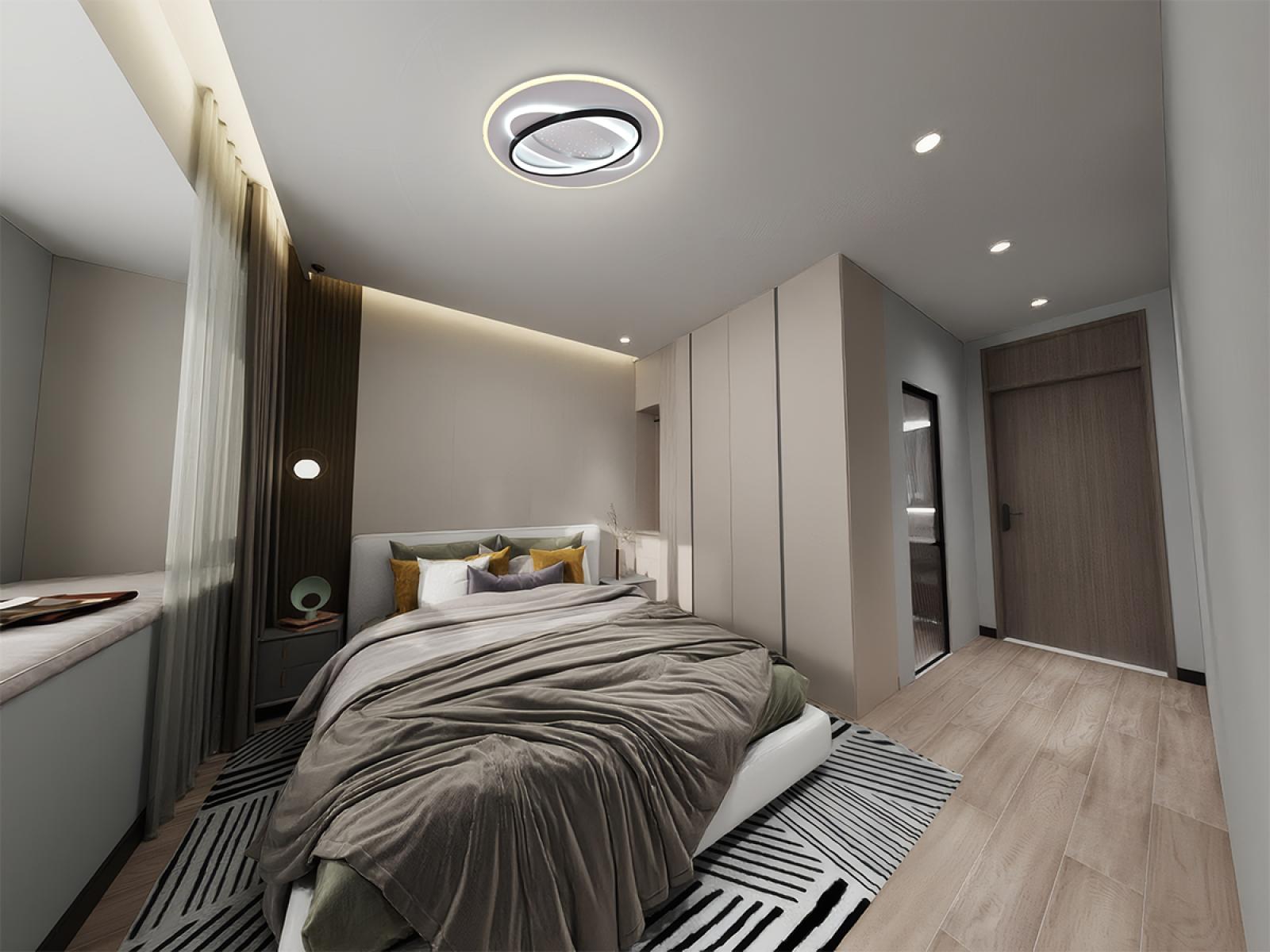 LED stropná lampa + diaľkový ovládač 90W - J1359/W – Obrázok 6