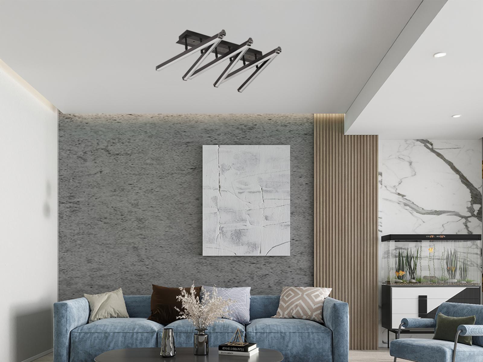 LED stropné svietidlo s diaľkovým ovládačom 75W - J3371/BCH – Obrázok 6