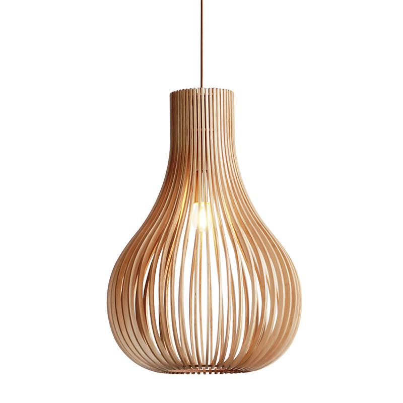 Závesný luster z masívneho dreva E27 / 310 - WRE081 – Obrázok 4