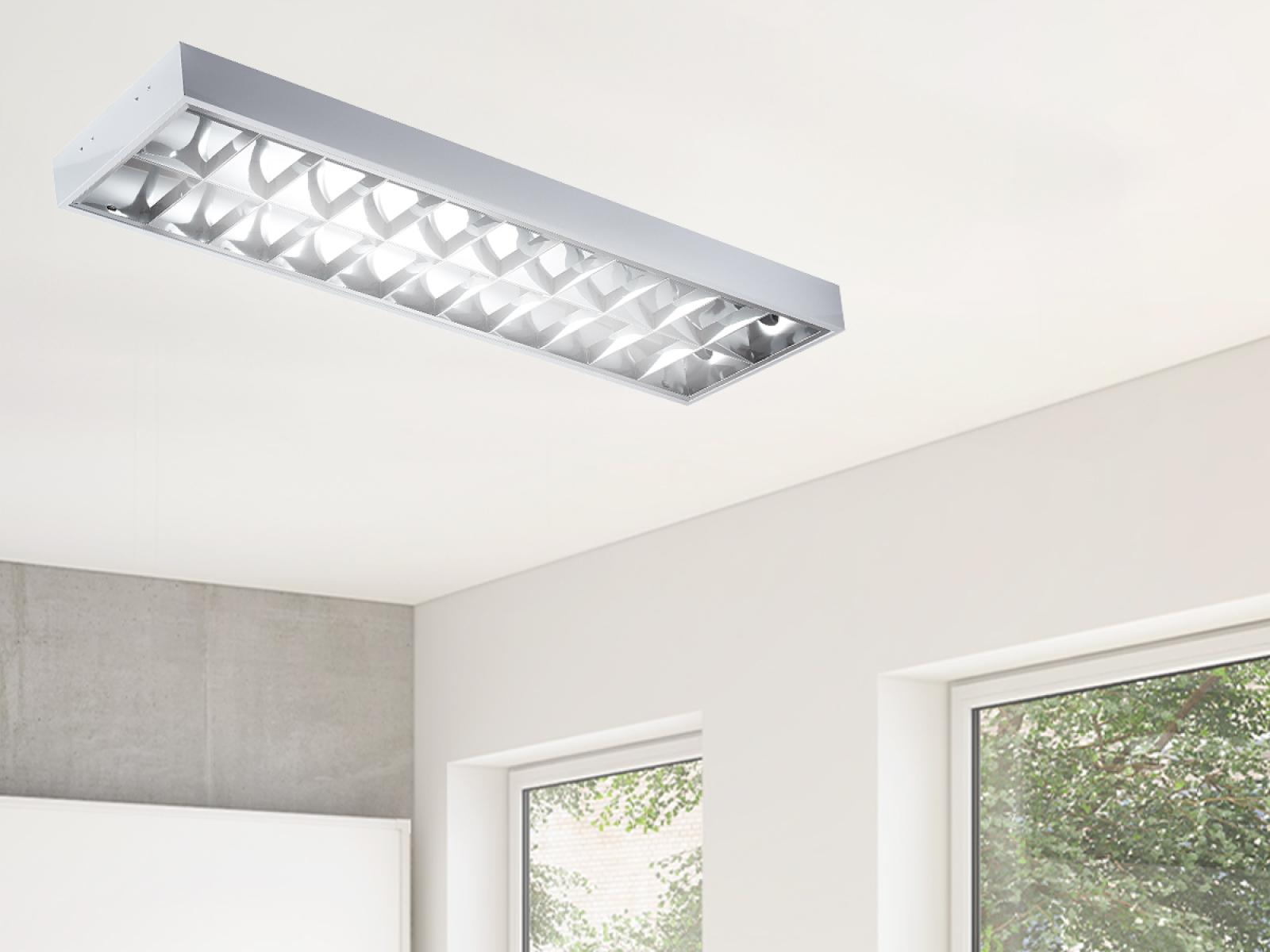 Žiarivkové prisadené svietidlo na 2 x T8 ( 120cm LED trubica ) - TL203 – Obrázok 3