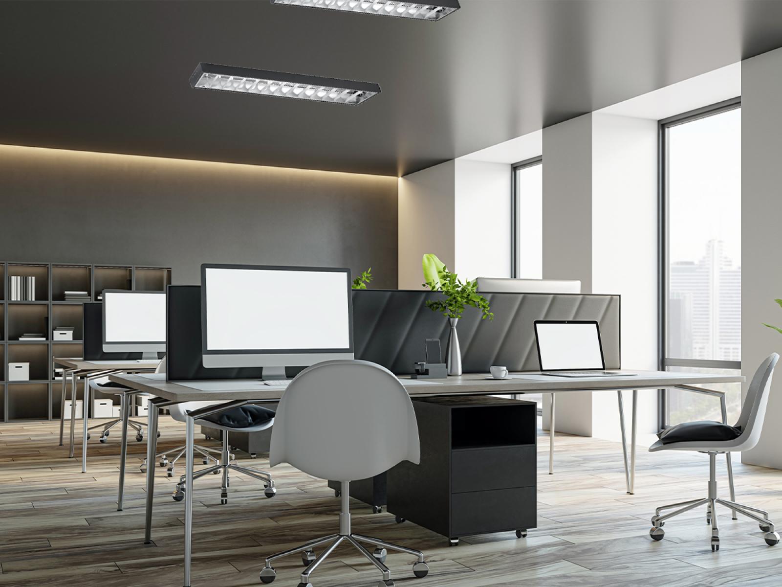 Čierne žiarivkové prisadené svietidlo na 2 x T8 ( 120cm LED trubica ) - TL302B – Obrázok 9