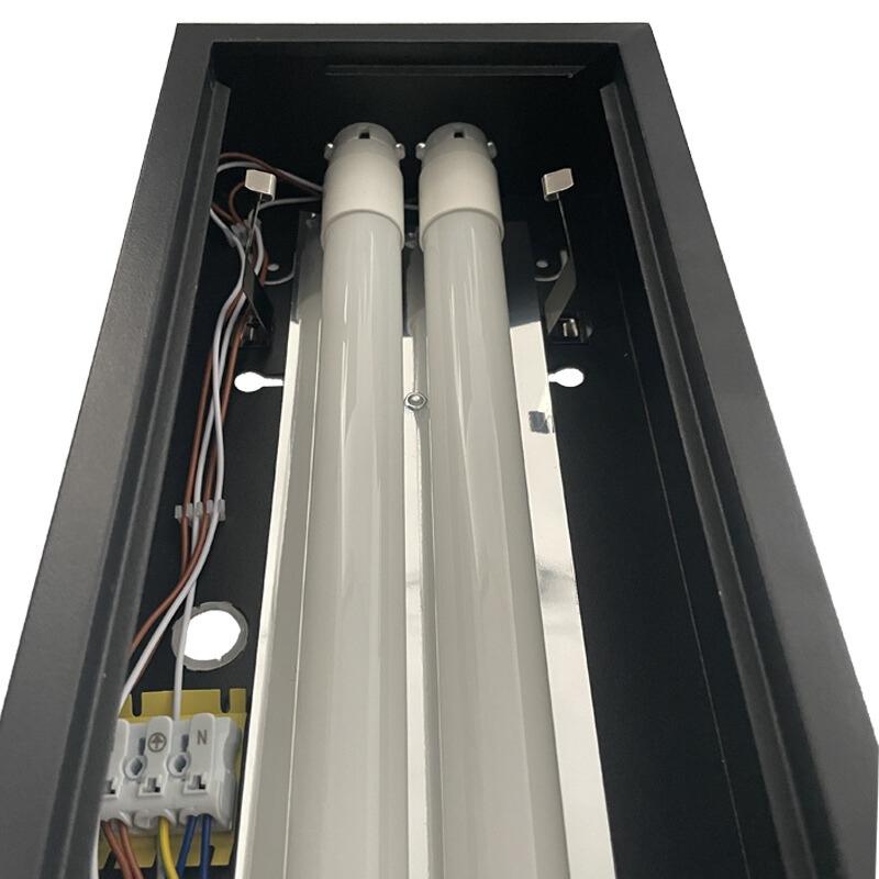 Čierne žiarivkové prisadené svietidlo na 2 x T8 ( 120cm LED trubica ) - TL301B – Obrázok 17