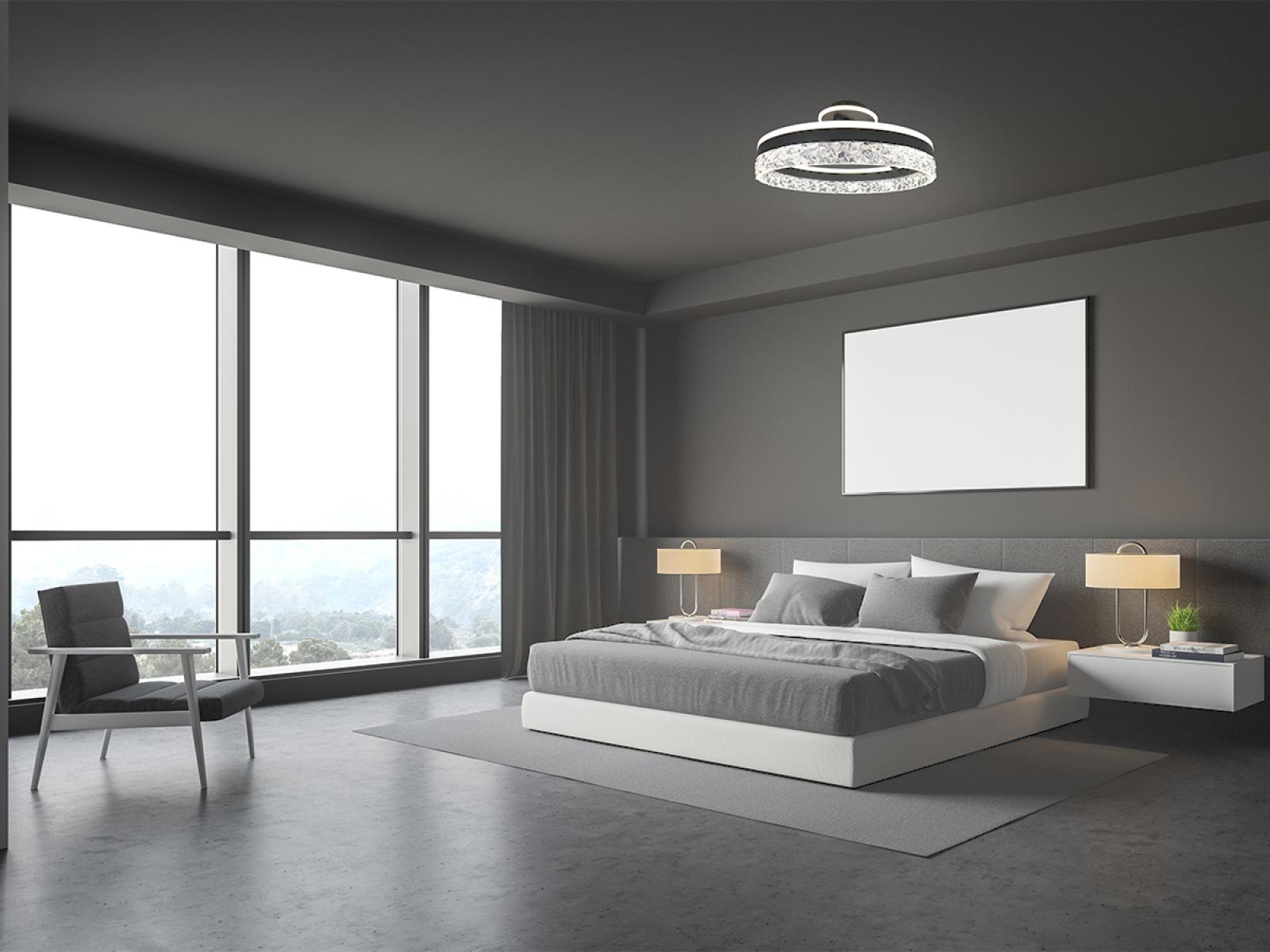 LED luxusné stropné krištáľové svietidlo s diaľkovým ovládačom 85W - TA1306/B – Obrázok 3