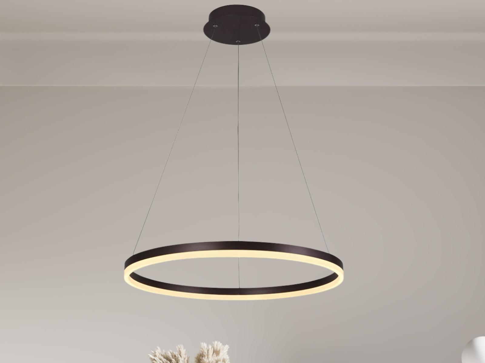 LED závesná lampa na lanku + diaľkový ovládač 42W - J4308/BR – Obrázok 7