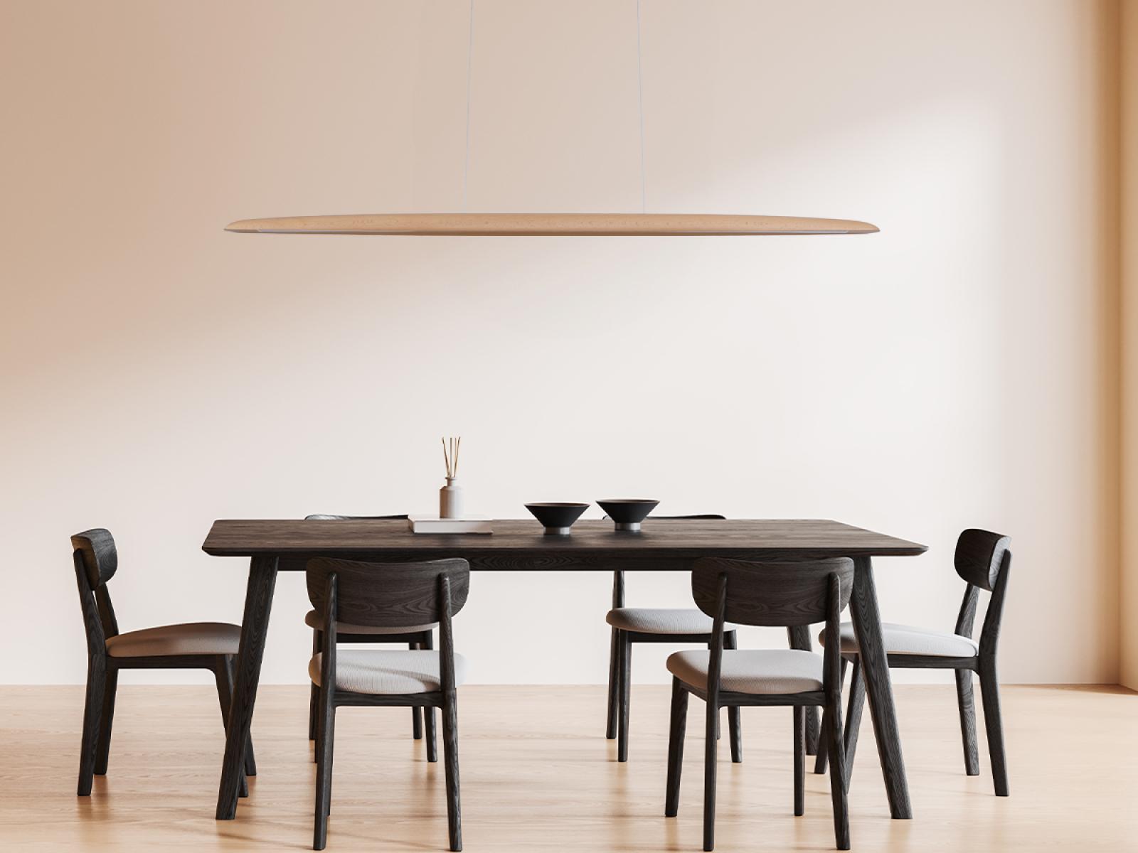 Drevený luster na lanku z masívneho dreva LED 22W / 1300 - WRL0321 – Obrázok 9
