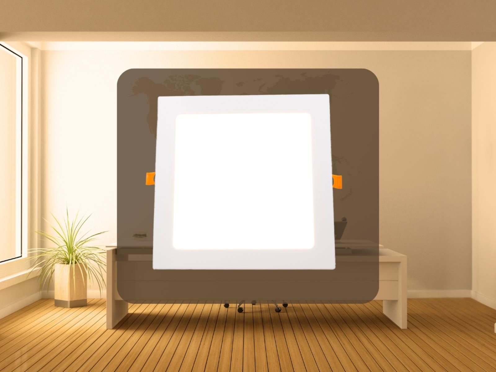 LED vsadený panel 18W / PS / SMD / 2800K / WH - LPL214 – Obrázok 2